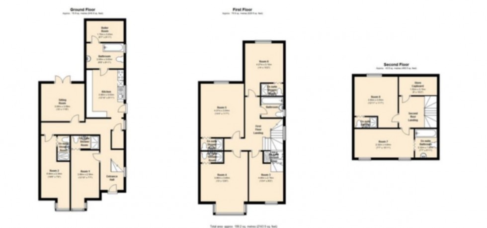 Floorplan for Ltd Company for sale with a HMO Portfolio Fully Let. CV1