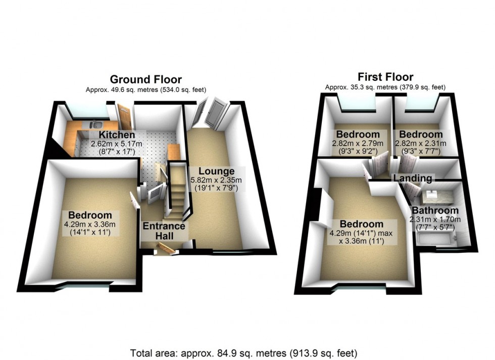 Floorplan for Hmo Property Rented until Sept 25 Near Warwick Uni