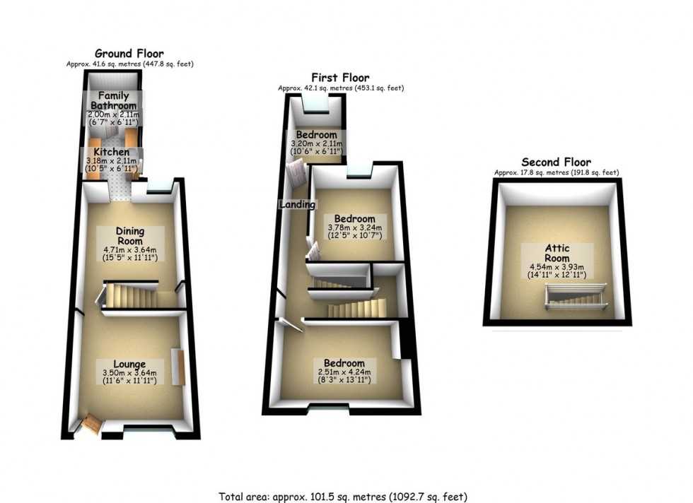 Floorplan for 5 Bedroom HMO Investment Oppurtunity