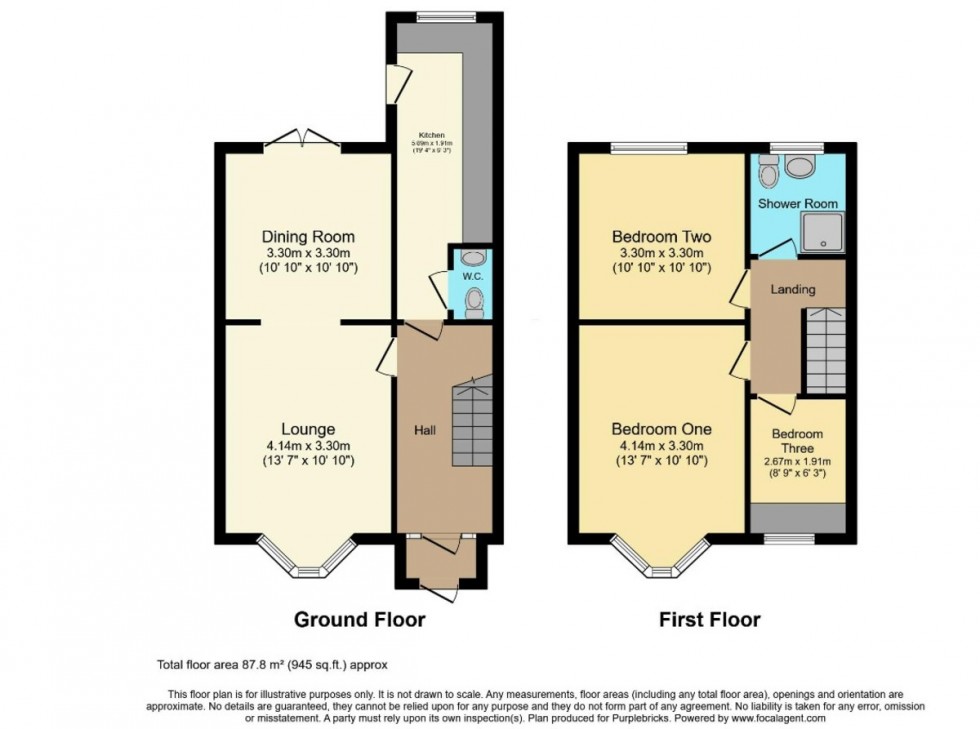 Floorplan for Corner End Terrace in a Good Location